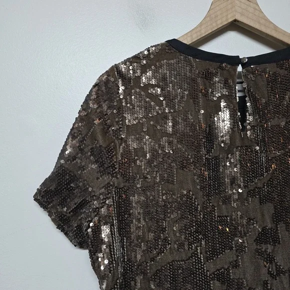 NWT Anthropologie Ro&De Andi Sequined Tee Dress - Size Small - Picture 5 of 12